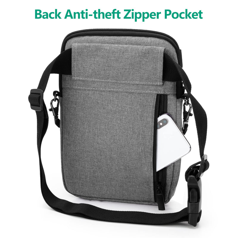 [AUSTRALIA] - Trunab Nurse Belt Bag, Medical Waist Bag, Nurse Organiser Bag with Multiple Compartments, Adjustable Waist Strap, Ideal for Nurse Set, Stethoscope Grey 