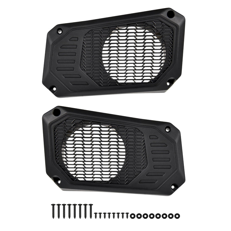 Under Dash Speaker Pods for Polaris Ranger XP 1000/Crew 2018-2024 | Durable ABS, fit for 6.5'' speakers, mud water sand protection, quick bolt-on install, Under Dashboard Speaker Enclosures