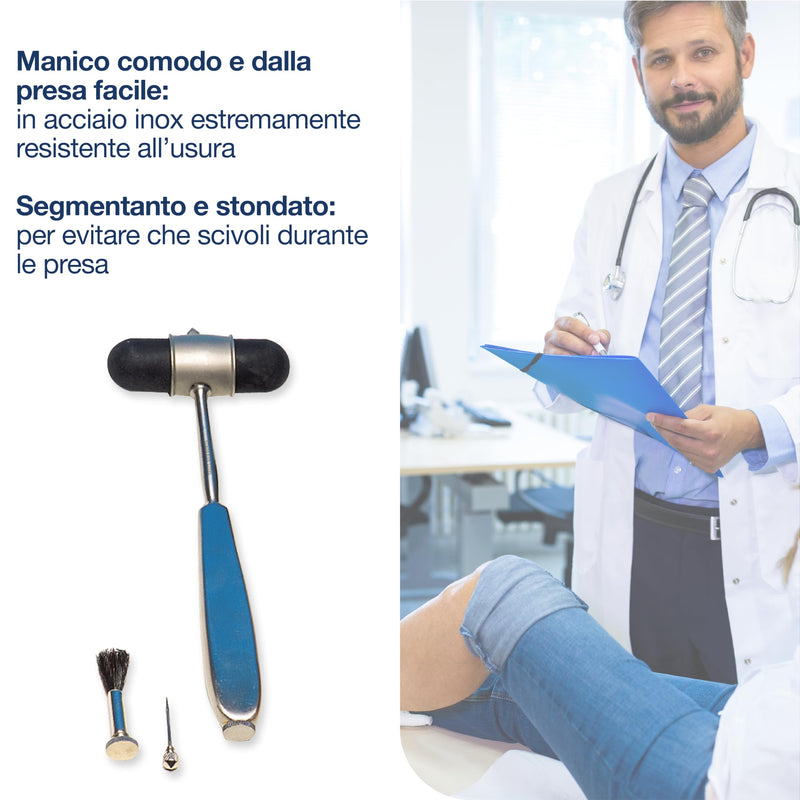 Neurological Hammer Classic Dejerine Gima, for Examination Reflections