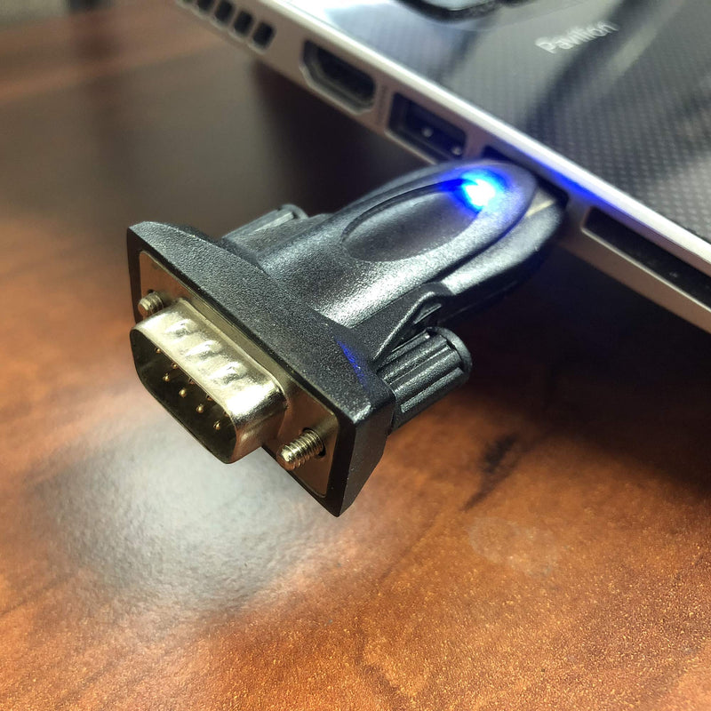 Tera Grand - Premium USB 2.0 to RS232 Serial DB9 Adapter - Supports Windows 11,10, 8, 7, Vista, XP, 2000, 98, Linux and Mac - Built with FTDI Chipset