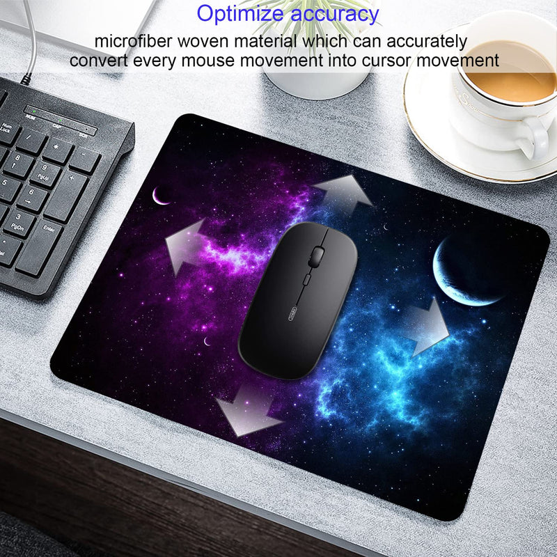 Shalysong Mouse pad, Personalized Computer Mouse pad, Office Decoration Accessories Gift, Non-Slip Rubber Mouse pad for Laptop Galaxy