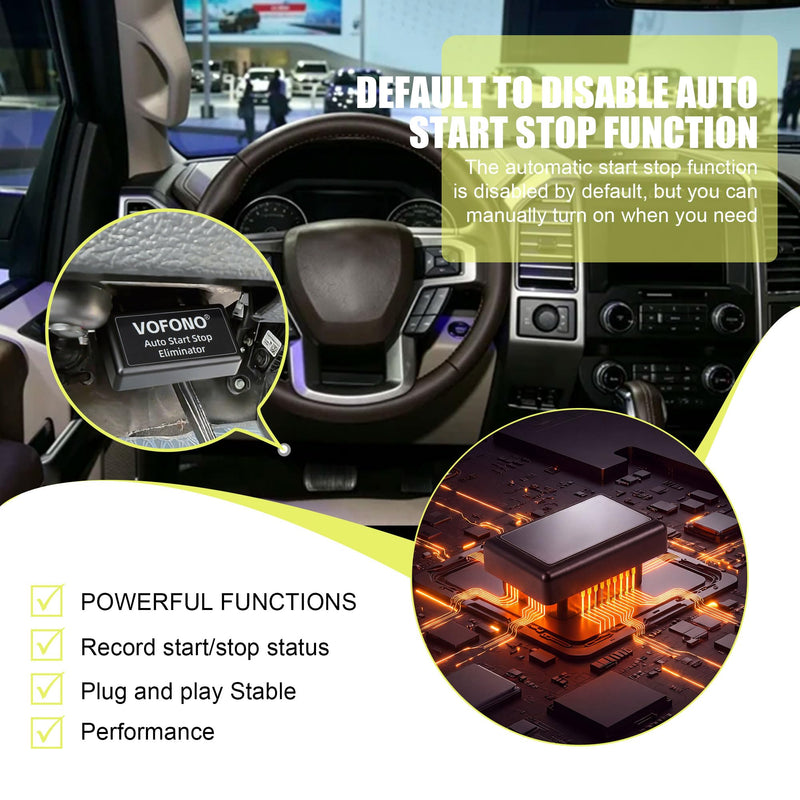 Auto Start Stop Eliminator for F150 2015-2020 Plug Play Ford Accessories | Easy-Install Autostop Device, A-Off Start Stop System black-1 2015-2020 Ford F-150