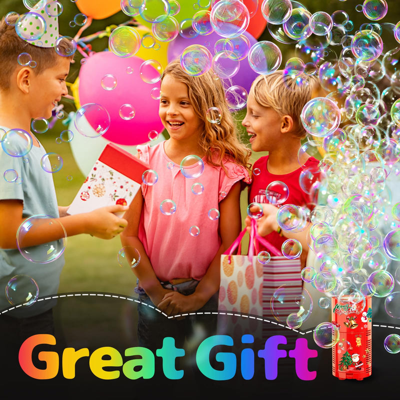 Fireworks Bubble Machine with Lights for Party (13 Holes), Firework Bubble Machine, Kids Bubble Machine with Closeable Sound, Party, Christmas, Chinese New Year 13 Holes