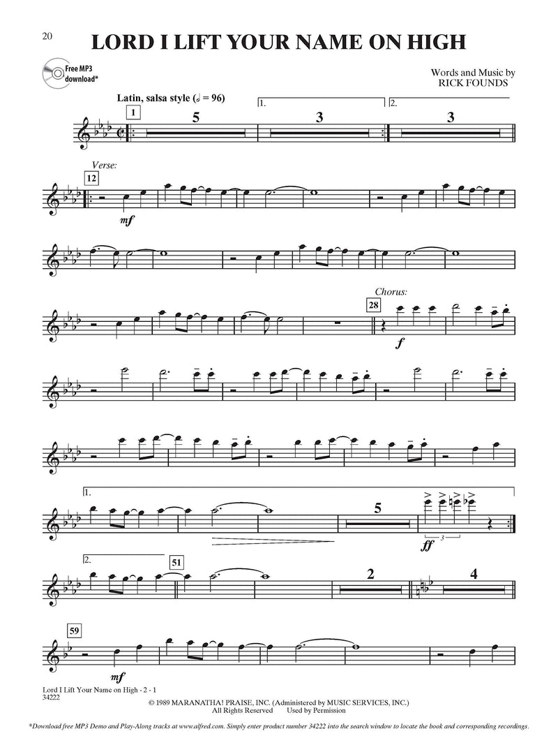 Top Praise & Worship Instrumental Solos: Flute, Book & Online Audio/Software (Top Hits Instrumental Solos Series)