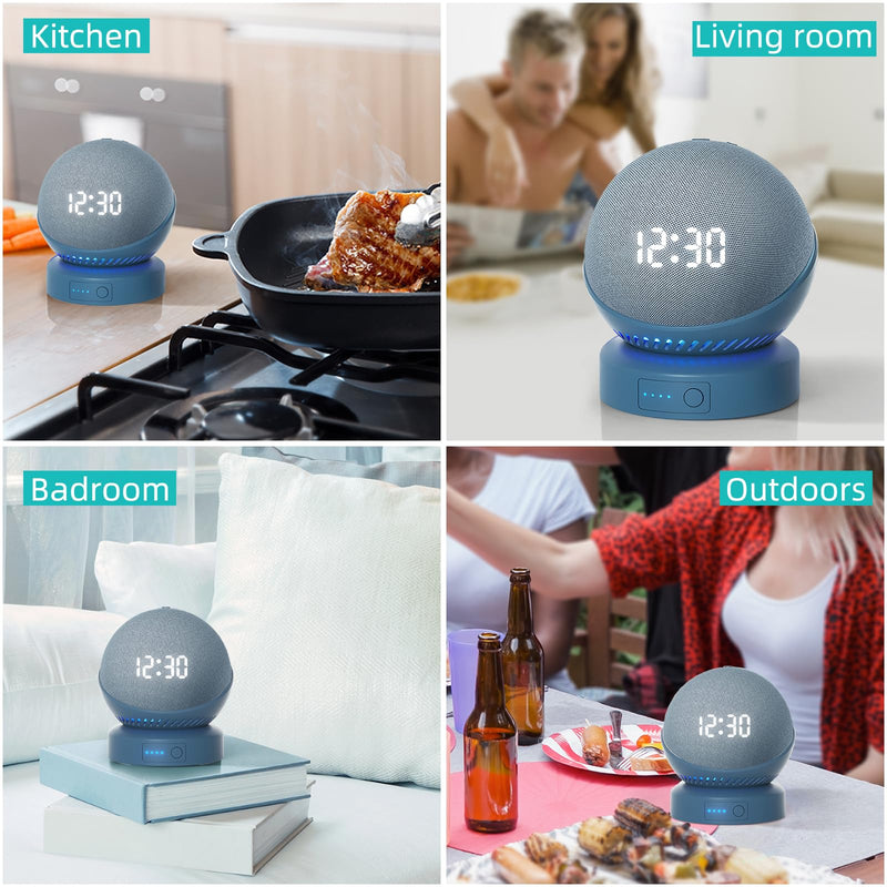 Battery Base for D0/t 4th & 5th Generation Portable D0/t 5TH Gen and Google Nest WiFi Battery Base Stand, Not Including The Speaker (blue) blue