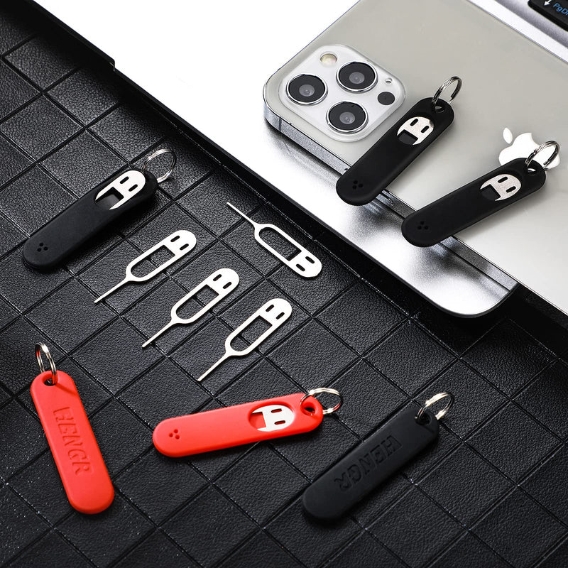 Sim Card Removal Tool Phone Chip Remover Sim Card Unlock Chip Card Pin Tool Sim Card Tray Eject Pin Removal Tools Needle Opener Ejector with Detachable Keychain Charm for Smart Phone, 4 Pieces