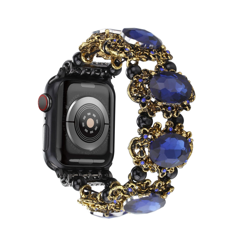 Beaded Bracelet Compatible with Apple Watch Band 38mm 40mm 41mm, Bohemian Vintage Western Jewelry Wristband for iWatch SE Series 9 8 7 6 5 4 3 2 1 Ultra &2