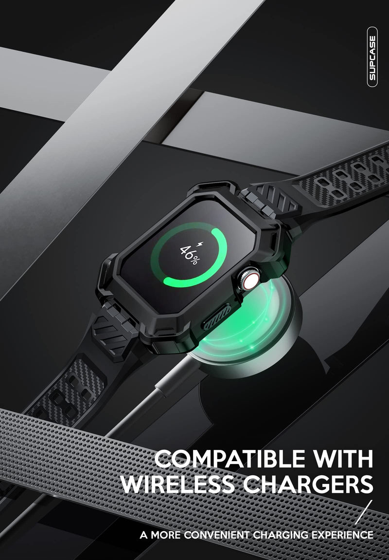 SUPCASE Unicorn Beetle Band Designed for Apple Watch Series 8/7/6/SE/5/4 [45/44mm], Rugged Protective Case with Strap Bands