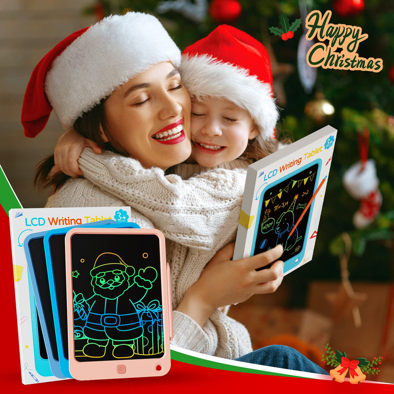 10 Inch LCD Writing Tablet for Kids Pink+Blue