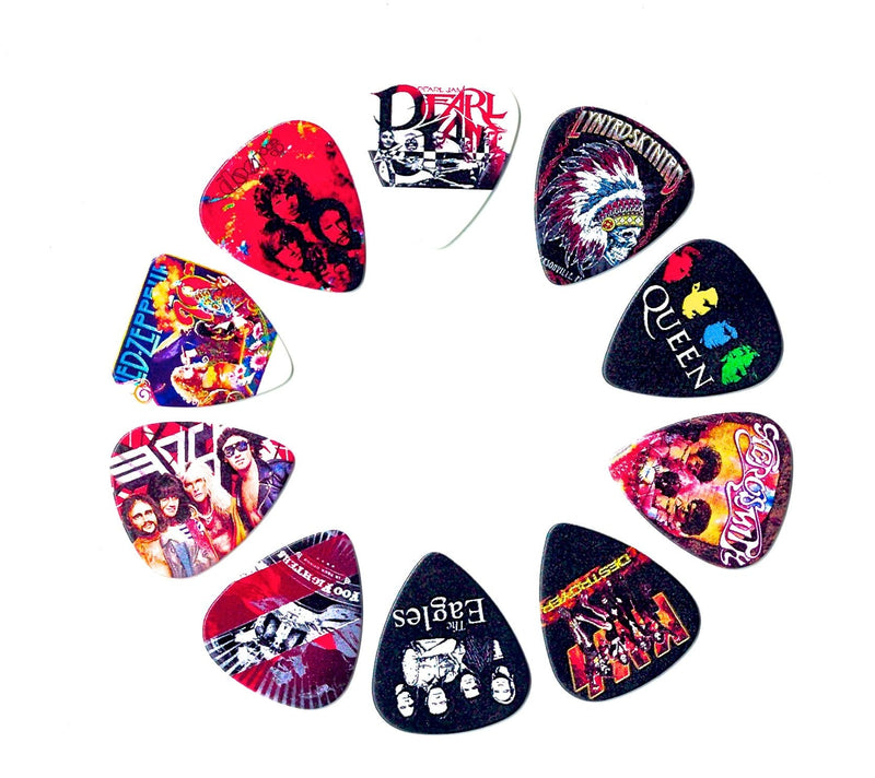 Legendary Bands Guitar Picks Volume II(10 medium picks in a packet)(For Music Lovers)…