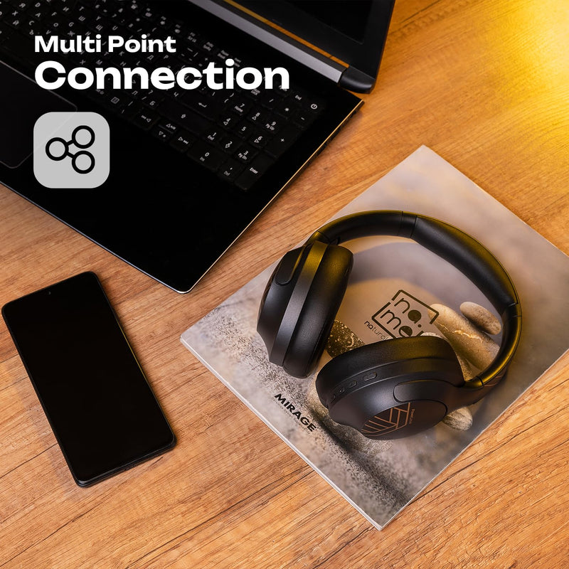 PowerLocus P3 Black/Gold x P2 Blue Wireless Headphones Over Ear