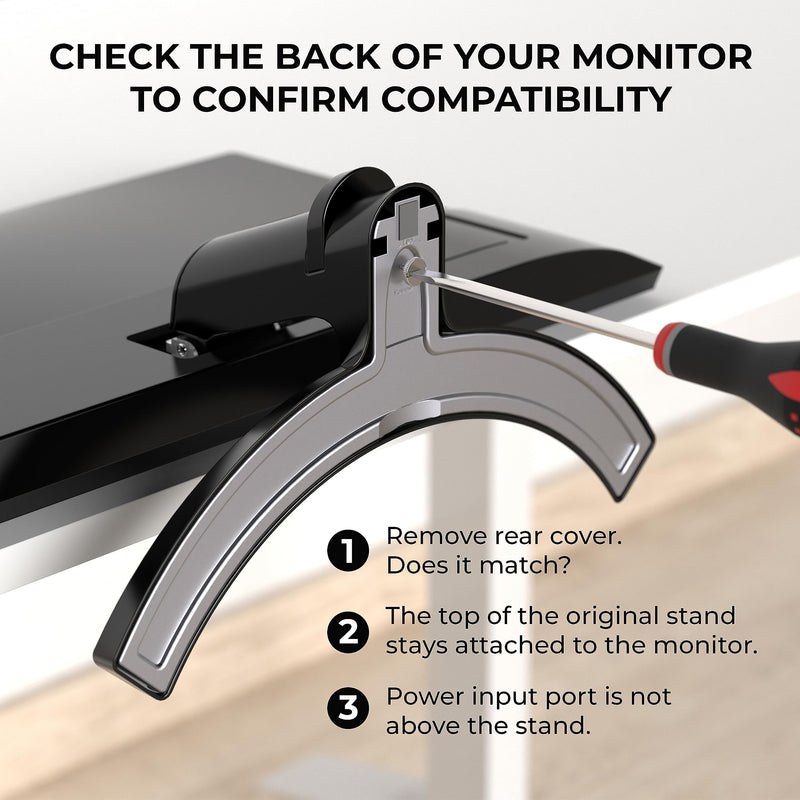 HumanCentric VESA Mount Adapter Compatible for LG Monitors 75x75, 100x100mm | Fits 24MP58VQ, 24MP58VQ-P, 24MP59HT, 24MP59HT-P, 24MP60VQ, VESA Stand, Arm or Desk Mount, 75x75 or 100x100 mm Pattern