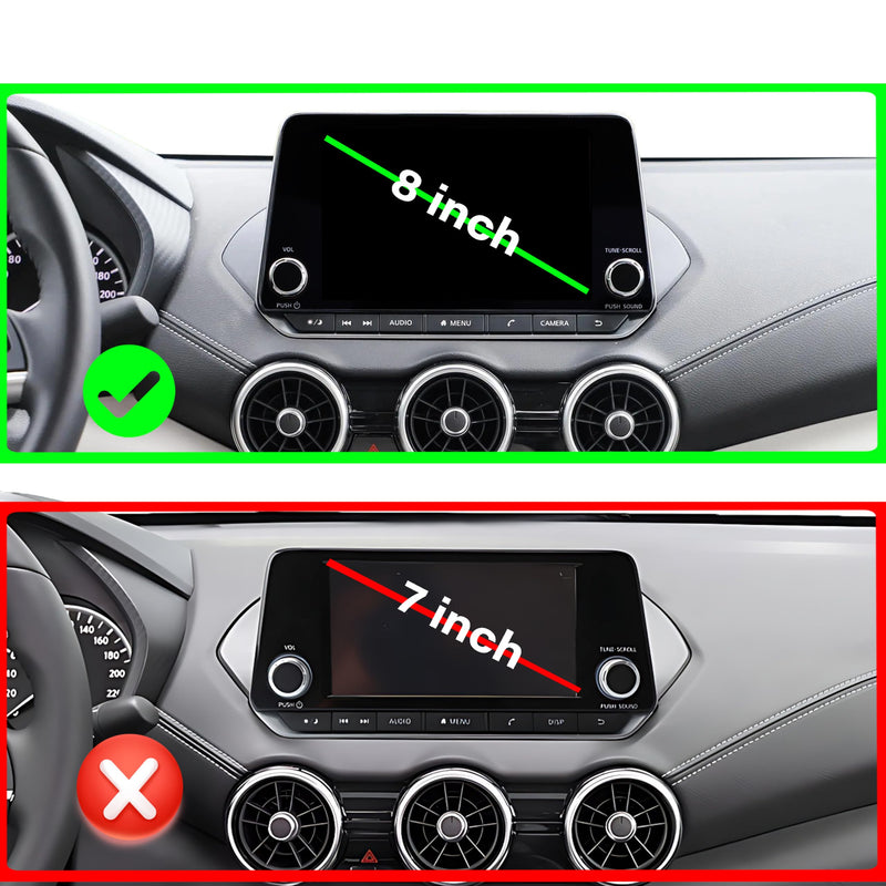 Car Phone Holder for Nissan Rogue/Altima/Sentra 8" Screen Accessories | 2021-2026 Rogue/2019-2025 Altima/2020-2025 Sentra MagSafe 15W Fast Wireless Charger Cell Phone Mount,360° Rotatable for 21-26 Rogue/19-25 Altima/20-25 Sentra(8 Inch)