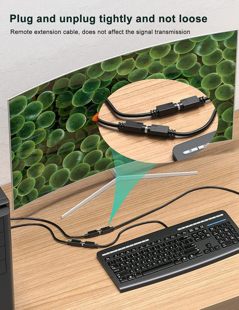 [AUSTRALIA] - PS/2 Cable 6ft - Shielded Mini DIN 6-Pin Male to Male for PC Mouse & Keyboard - Black (PS/2 M/M 6FT 2M) 