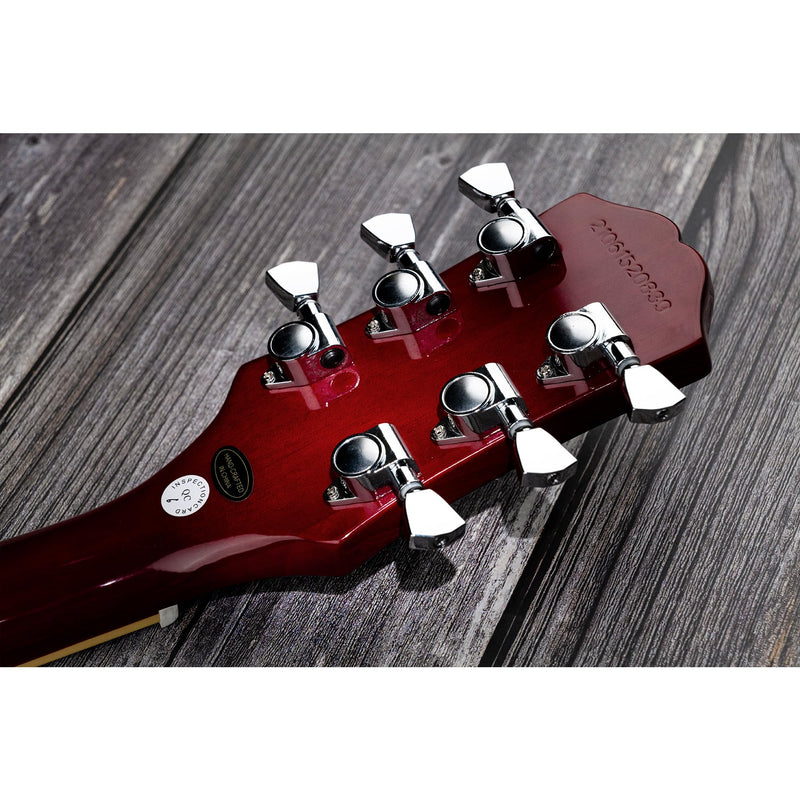[AUSTRALIA] - Musiclily Economy 3L3R Roto Style Sealed Guitar Tuners Machine Heads Tuning Pegs Keys Set for Epiphone Les Paul SG ES, Keystone Button Chrome 