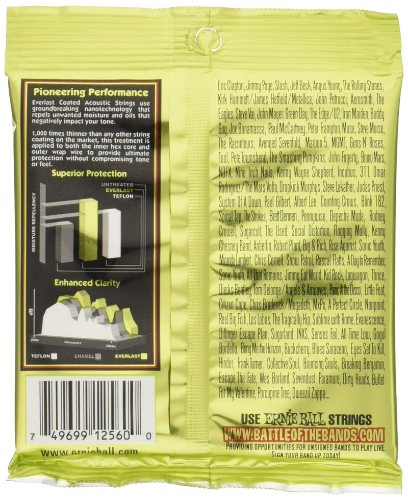 Ernie Ball Everlast Extra Light 80/20 Bronze Acoustic Guitar Strings, 10-50 Gauge (P02560) (Pack of 2) Extra Light (Pack of 2) 80/20 Bronze Extra Light (10-50)
