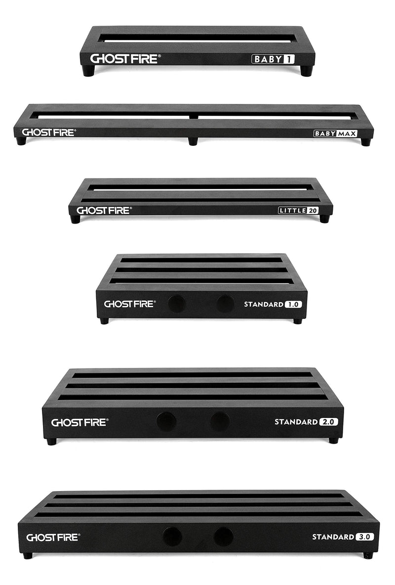 Ghost Fire Guitar Pedal Board Aluminum Alloy Effect Pedalboard,V Series (V-BABY1-PB(13.7''x5.5'')) 13.7''x5.5''