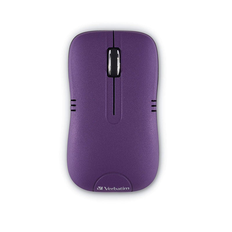 Verbatim Wireless Notebook Optical Mouse, Commuter Series – Purple