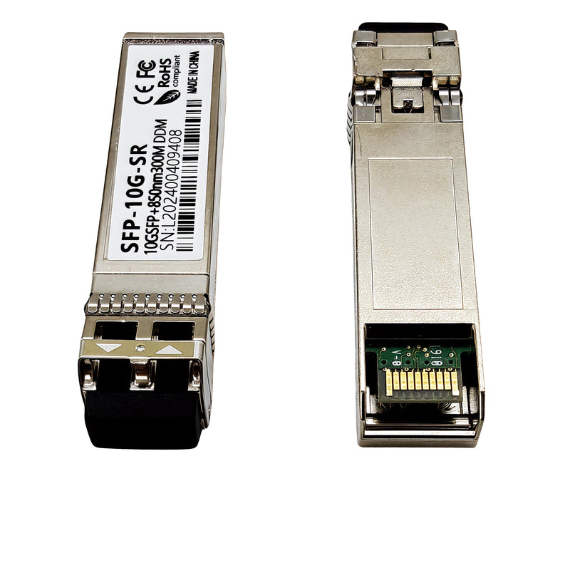 10G SFP+ Transceiver Module, 850nm Multimode, LC Connector, 300M Range (2) 2