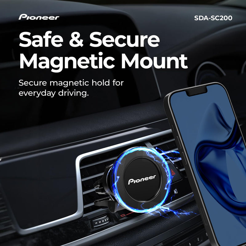 Pioneer MagSafe Car Phone Holder Mount | Magnetic Air Vent Mount MagSafe Phone Mount