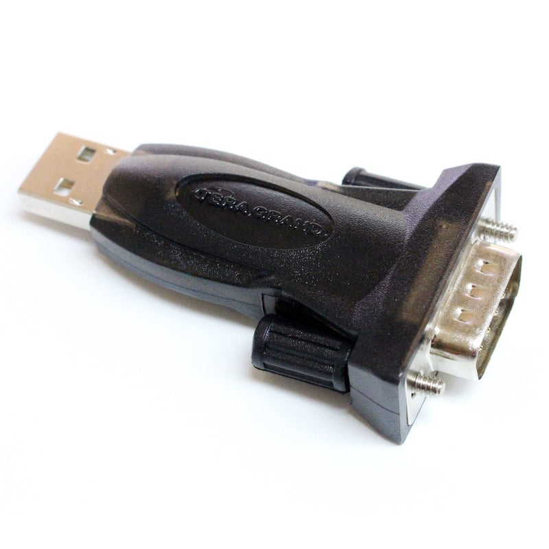 Tera Grand - Premium USB 2.0 to RS232 Serial DB9 Adapter - Supports Windows 11,10, 8, 7, Vista, XP, 2000, 98, Linux and Mac - Built with FTDI Chipset
