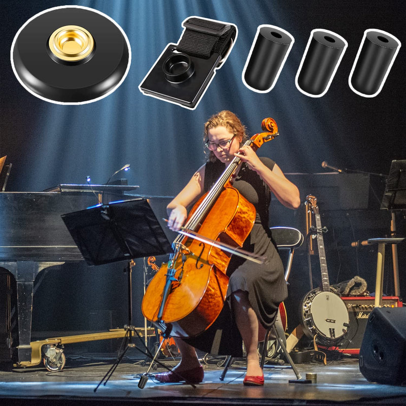 5 Pcs Cello Endpin Anchor Stopper Include Cello Adjustable Strap Rest Cello Endpin Non Slip Stand Holder 3 Pcs Rubber Tip Floor Protector for Cello Bass Performance Accessories