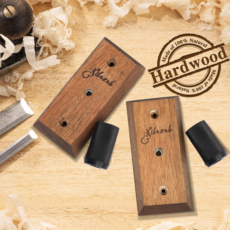 Guitar Wall Mount 2 Pack, Black Walnut Wood Guitar Hanger, U-Shaped Guitar Wall Hanger Mount, Guitar Holder Hook Stand Wall for Acoustic, Electric Guitar, Banjo, Bass, for Guitar Player