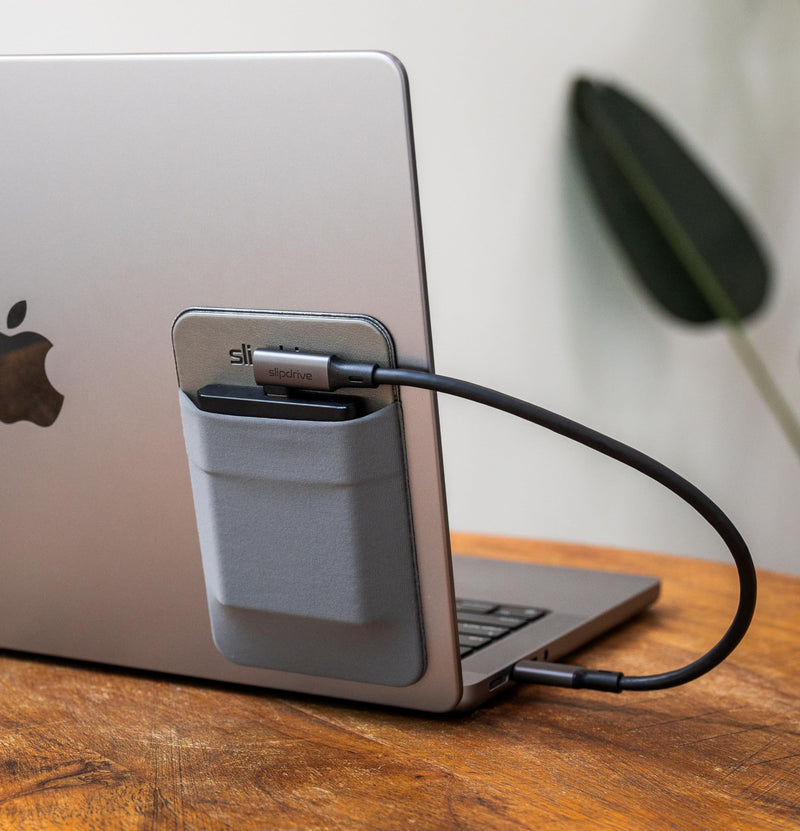 Slipdrive + Short USB C to USB C 3.2 Gen 2 Bundle (Grey)