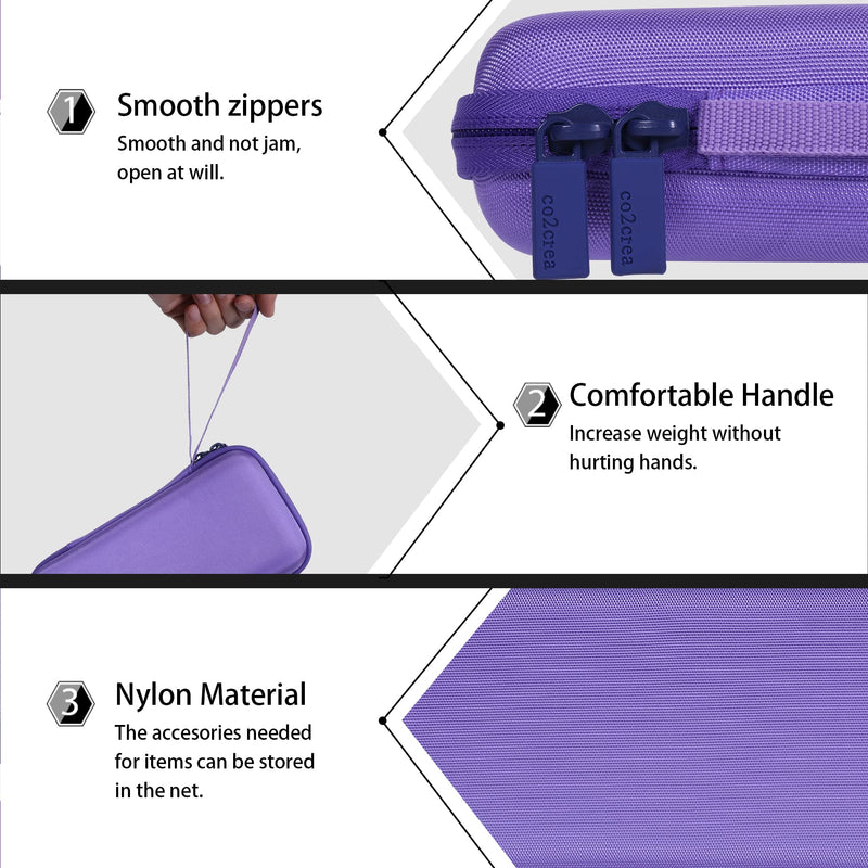 co2CREA Hard Case Compatible with Texas Instruments TI-84 Plus CE/TI-84 Plus/TI-Nspire CX II CAS/TI-Nspire CX II/TI-83 Plus/TI-89 Titanium/TI-85 / TI-86 Color Graphing Calculator, Purple Iris Purple Case