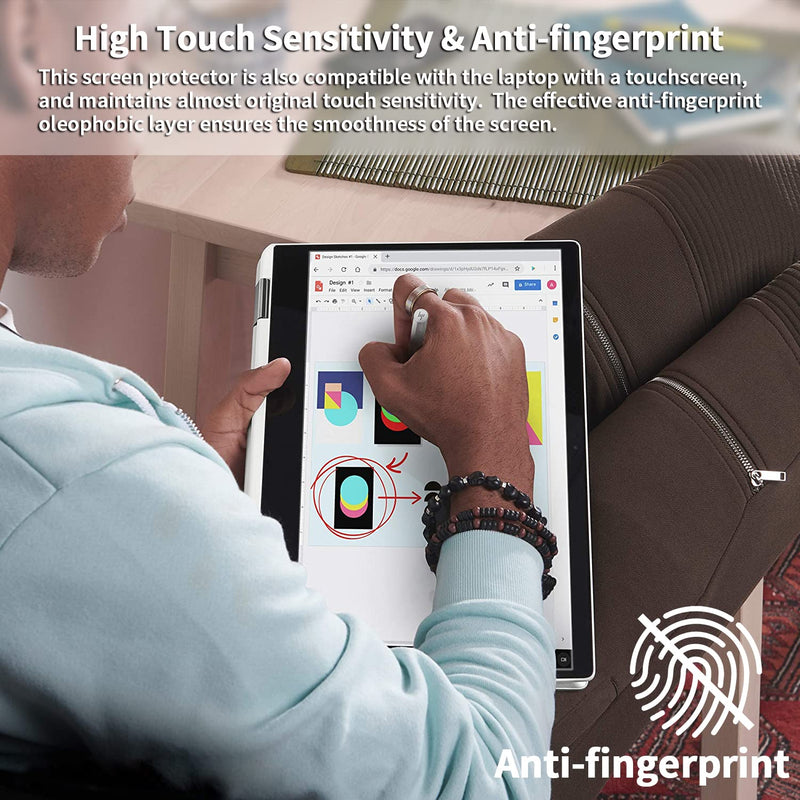 2 Pack 14 inch Anti Glare Laptop Screen Protector, Anti Scratch & Anti Fingerprint Screen Filter Compatible with 14" HP/DELL/ASUS/Acer/Samsung/Lenovo/Toshiba with 16:9 Aspect Ratio Laptop