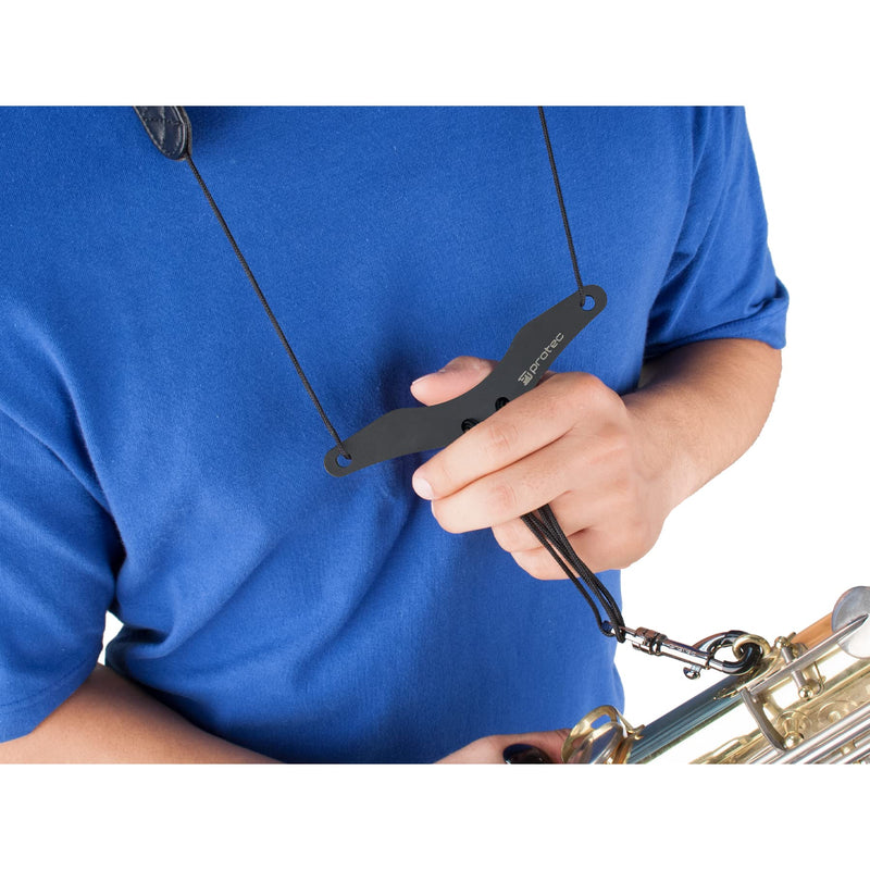 Pro-Tec 22-Inch Neoprene Saxophone Neck Strap with Comfort Bar - Black (Model NB310M) Regular