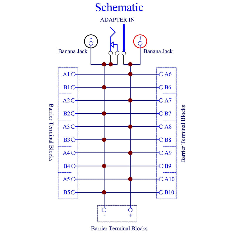 [AUSTRALIA] - 20Amp 2x10 Position Barrier Terminal Block Distribution Module for AC DC 
