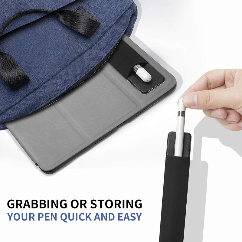 2 Pack Pencil Holder for Apple Pencil 1st 2nd Generation, YUOROS Adhesive Pencil Sleeve for iPad iPad 9th/8th Gen, Tablet Stylus Surface Pen (Black, Black) Black Black
