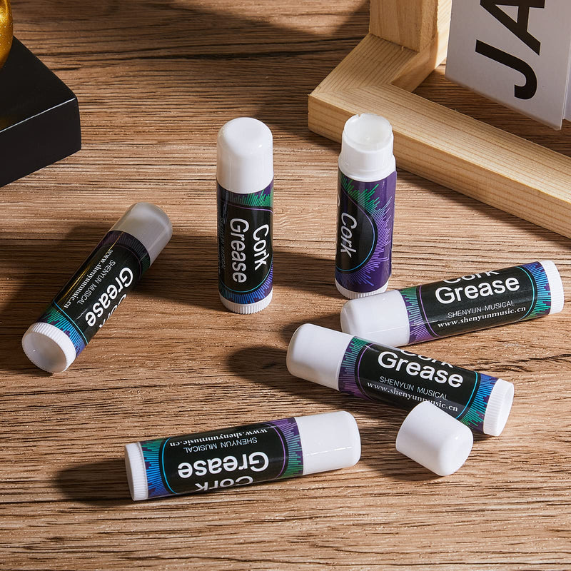 [AUSTRALIA] - 6 Pieces Cork Grease for Clarinet Flute Grease Lubricant Tube Clarinet Cleaning and Care Product Woodwind Instruments Accessory for Saxophone Clarinet Flute Supplies 