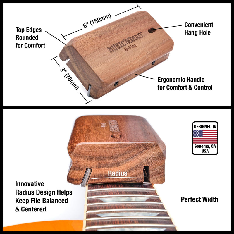 [AUSTRALIA] - MusicNomad MN831 Precision Fret Beveling File (B-File) 