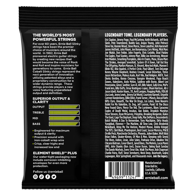 Ernie Ball Regular Slinky Cobalt Electric Guitar Strings 3-pack, 10-46 Gauge (P03721) Regular (10-46)