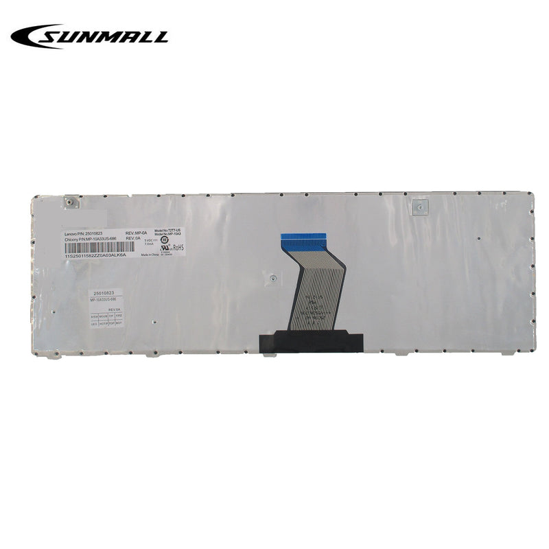 SUNMALL New Keyboard Replacement with Frame for IBM LenovoIdeapad G570 Z560 Z560A Z560G G575 G780 G770 Z565 Series Laptop/Notebook Black US Layout