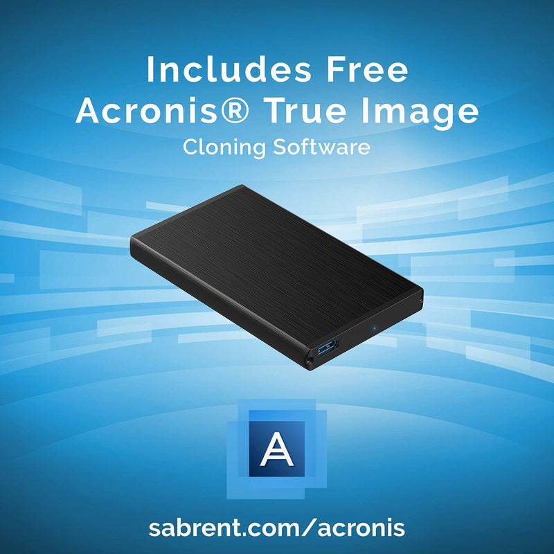 SABRENT Ultra Slim USB 3.0 to 2.5-Inch SATA External Aluminum Hard Drive Enclosure [Black] (EC-UK30) black