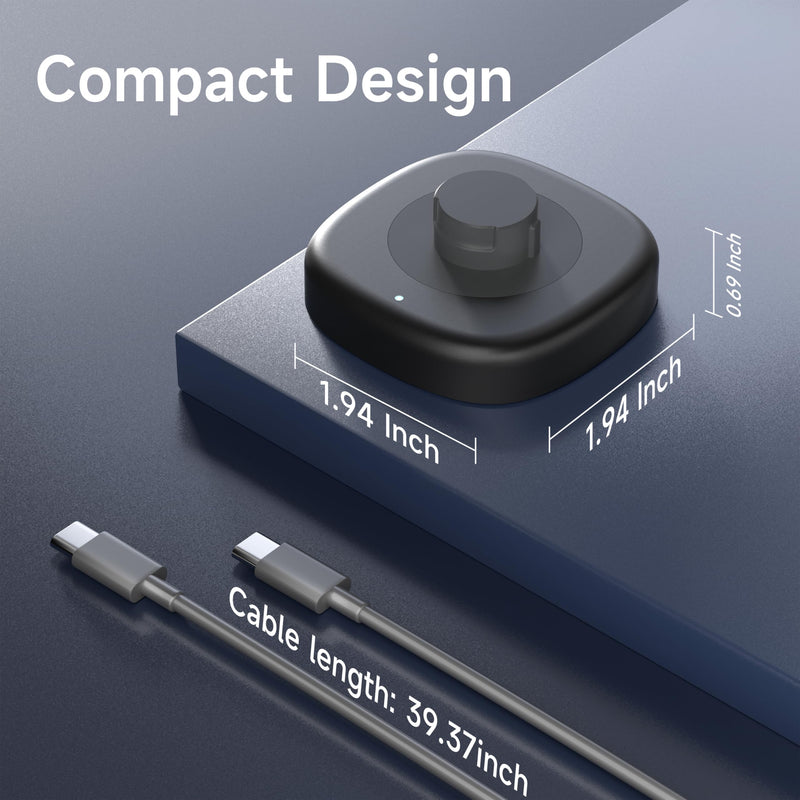 Charger Compatible with Oura Ring Gen 4 Size 7，Fast Charging Dock with USB-C Cable