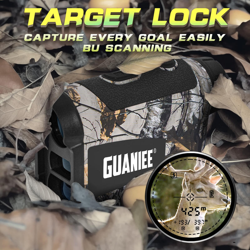 [AUSTRALIA] - Golf Range Finder Laser Range Finder with Rechargeable Battery, 600/1000YDS, 6X Magnification, Flag-Lock, Slope, Lightweight, for Hunting 1000Y Camo 