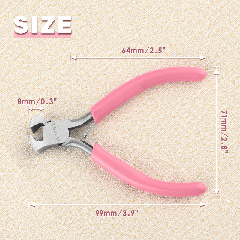 LEONTOOL 4" End Cutting Pliers End Cutter End Scissors Mini Jewelry Pliers Wire Cutter for Jewelry Making End Pliers Nail Puller Jewelry Making Accessories