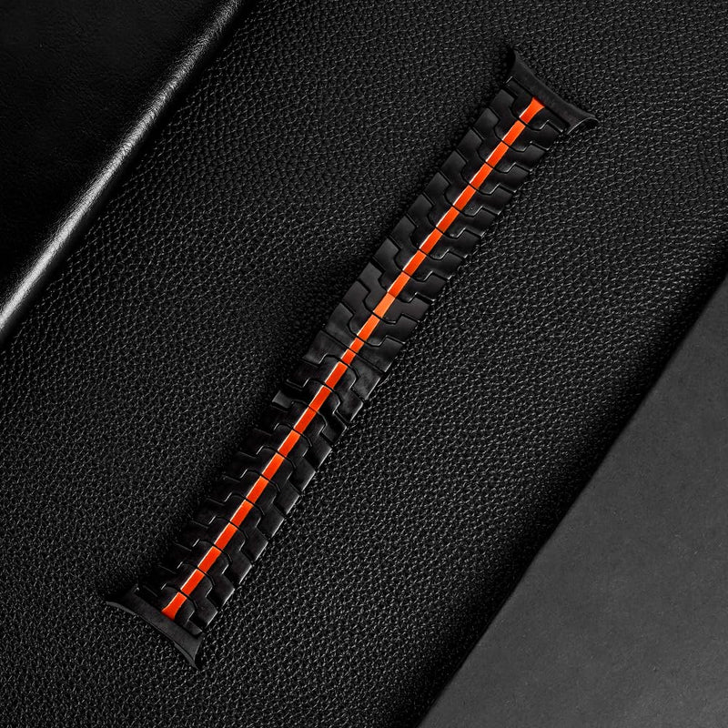 Compatible with 2024 Samsung Galaxy Watch 7 Ultra Band 47mm, Robust Men Stainless Steel Replacement Link Metal Bracelet