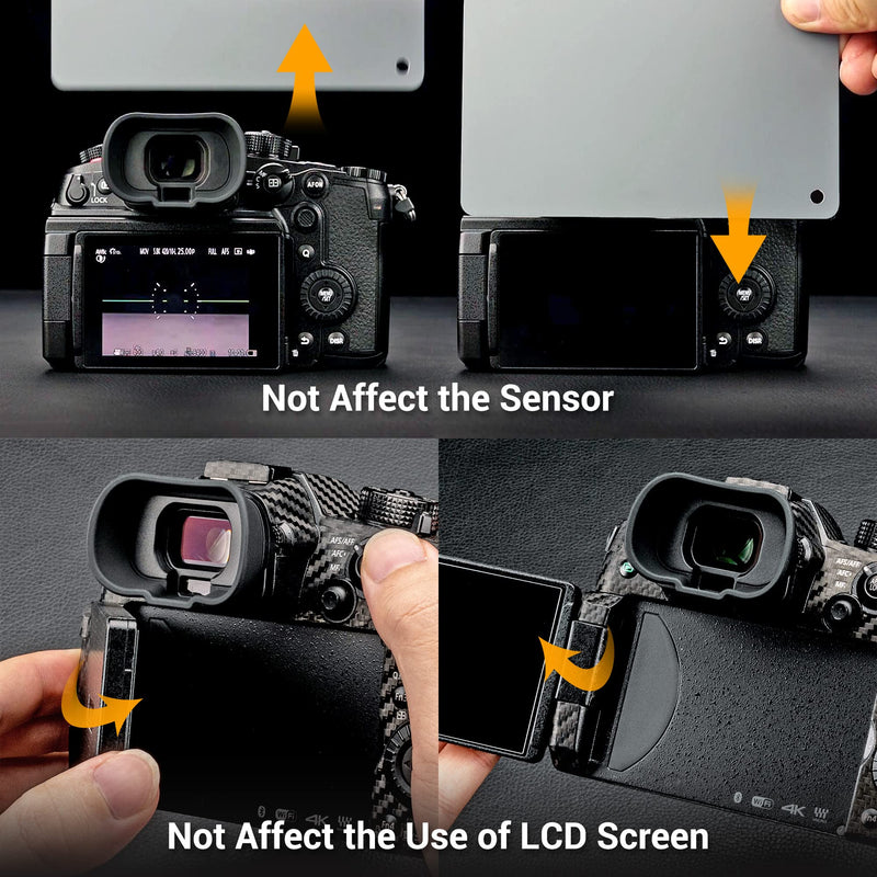[AUSTRALIA] - Soft Silicon Camera Viewfinder Eyecup Eye Cup Eyepiece Replacement for Panasonic Lumix DC-GH6 GH5 II GH5M2 DC-GH5S DC-GH5 Camera EVF Eyeshade Protector Replaces Panasonic 4YE1A561Z for Panasonic DC-GH6 GH5S GH5 
