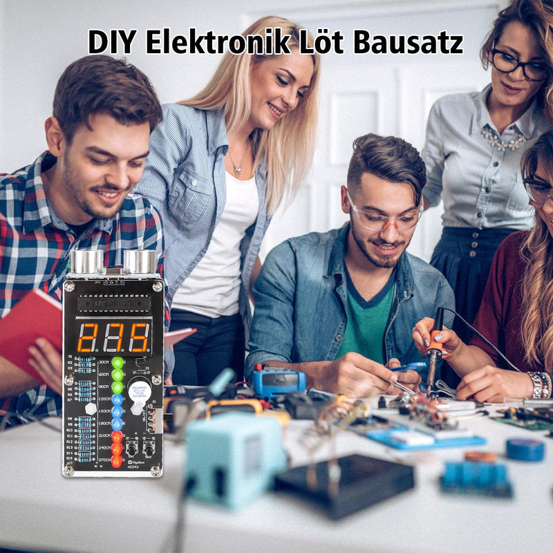 [AUSTRALIA] - Ultrasonic Rangefinder Soldering Kit, ElektoLoter HC-SR04 Distance Sensor DIY Electronic Kit with LED Indicators, STEM Soldering Learning for Home and School Education as well as Daily Use 