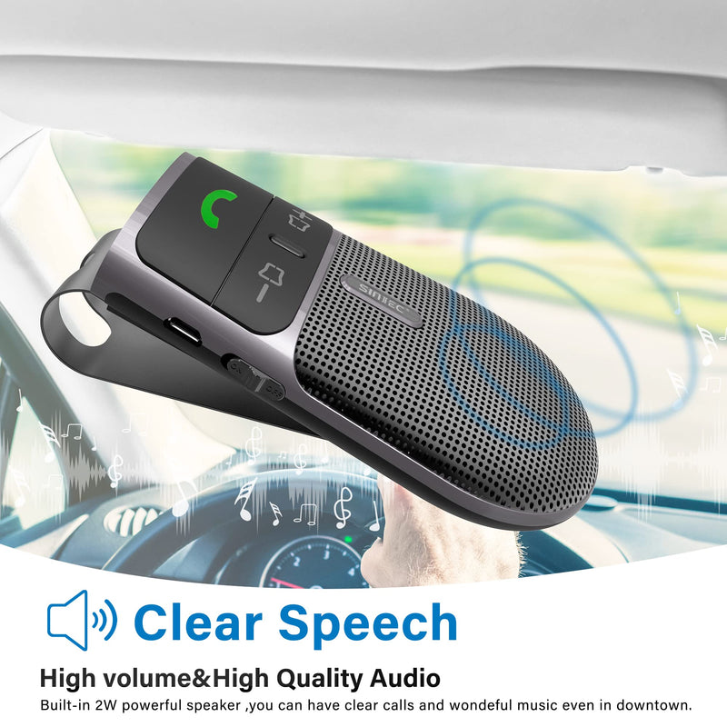 Handsfree Bluetooth Car kit for Cell Phone, Wireless Bluetooth Speaker for car handsfree Safe Driving, Bundle Set of BC980SA n BC920SA