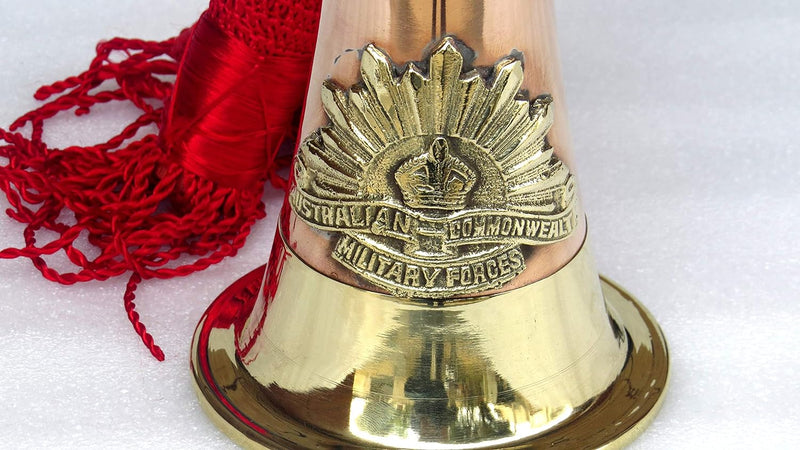[AUSTRALIA] - The Medieval Shop Bugle Brass With Copper Vintage Bugle Instrument Military Signal Trumpet 
