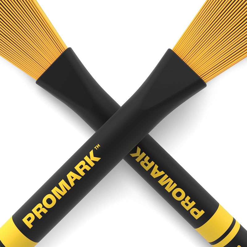 ProMark Light Nylon Brush 5B - Yellow - Jazz Brush - Wire Brush for Snare Drums - Nylon Drum Brush