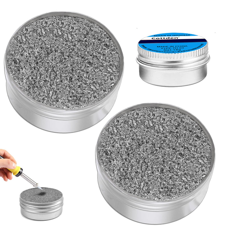 Pack of 2 Soldering Tips, Reactivator, Lead-Free Soldering Tip Cleaner, Removable Oxide Layer, for Reactivating Oxidised Soldering Tips, 32 g