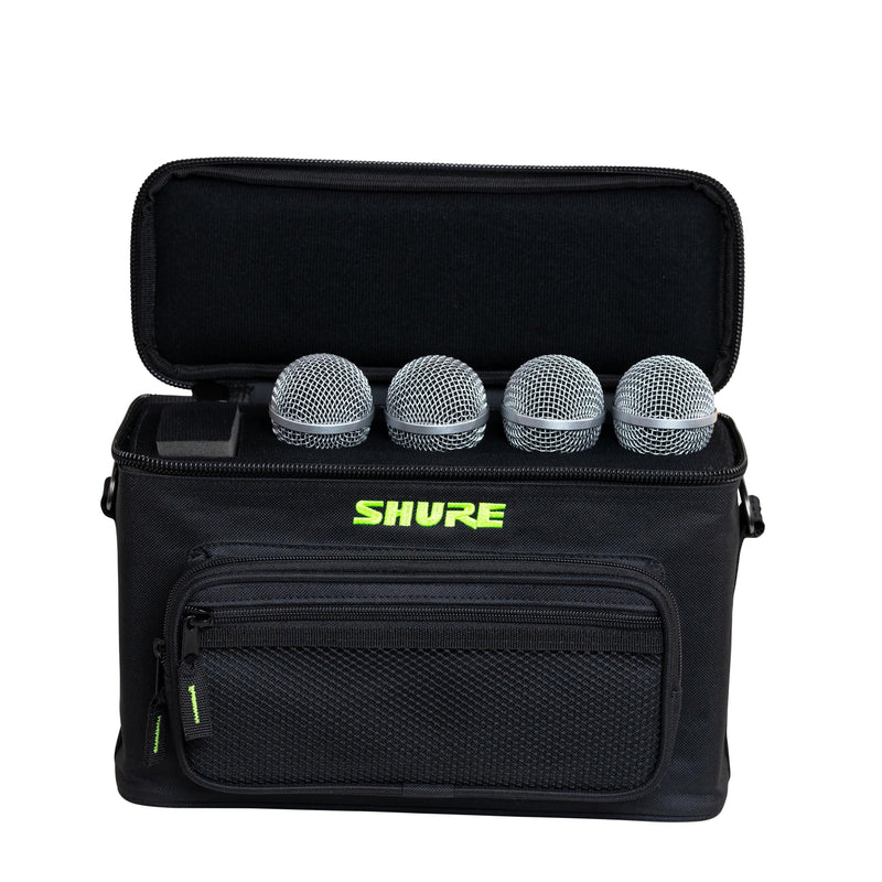 Shure by Gator Padded Microphone Bag that Holds Up to 4 Mics; (SH-MICBAG04) Holds 4 Mics
