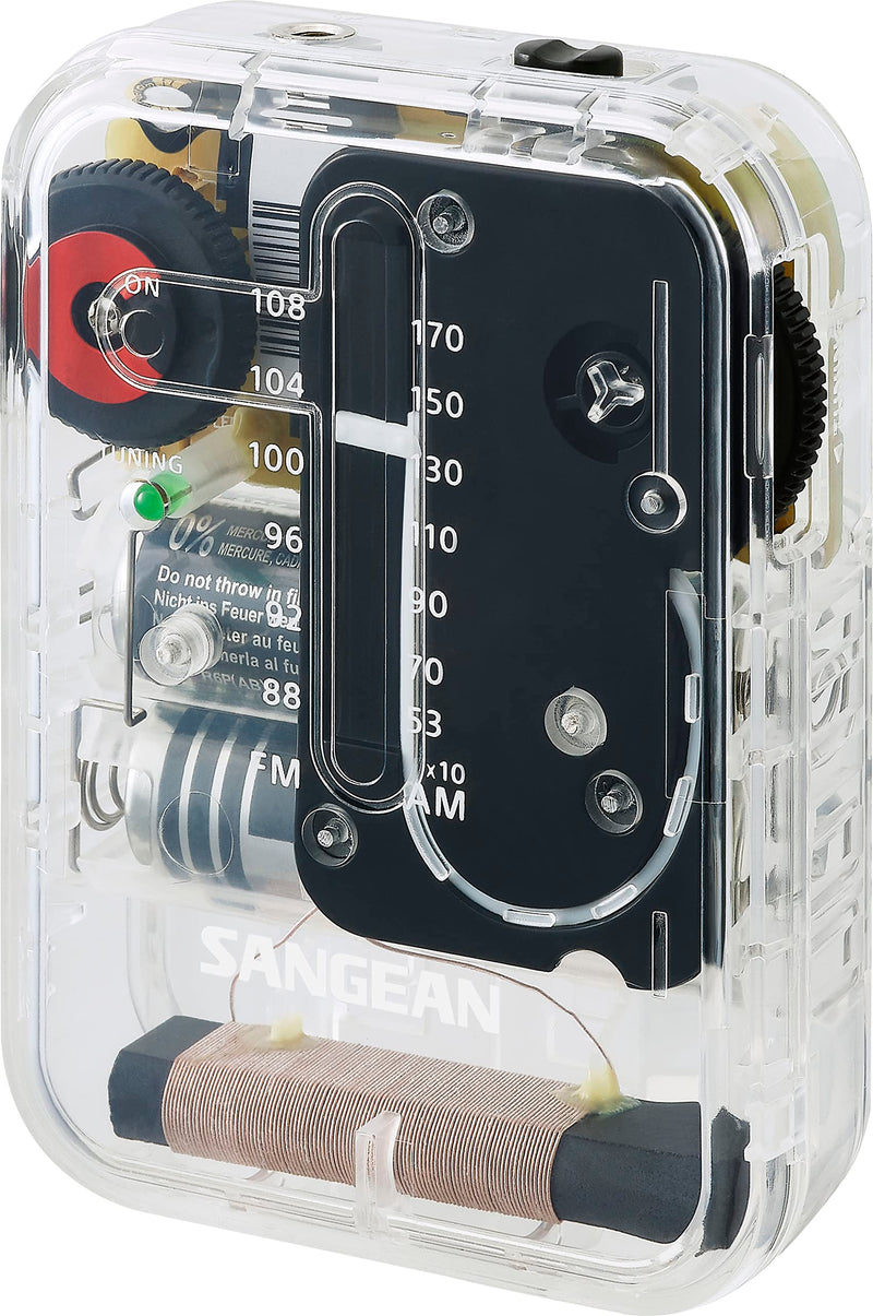[AUSTRALIA] - Sangean SR-32CL AM/FM Pocket Analog Radio (Clear) 